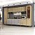 Cozinha Modulada Ibiza em MDF 18 Portas 340cm com Tampo e Pés - Imagem 1