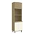 Torre Quente Nova Dubai MDF 70x240cm 4 Portas Freijó/Champanhe - Imagem 2