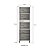 Torre Quente Cozinha Sardenha em MDF 70x230cm 3 Portas com Pés - Imagem 5