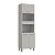 Torre Quente Cozinha Sardenha em MDF 70x230cm 3 Portas com Pés - Imagem 2