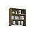 Armário Aéreo Cozinha Sardenha MDF 80x83cm 2 Portas 3 Nichos - Imagem 4