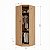 Guarda Roupa Ravi de Canto 1 Porta 100% MDF com LED - Imagem 3