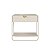 Mesa Cabeceira Orgânica Aura 60x58,5cm Gaveta Prateleira Pés Metal - Imagem 16