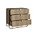 Cômoda Luna Orgânico 90x82cm com 3 Gavetas e Pés em Metal - Imagem 10