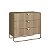 Cômoda Luna Orgânico 90x82cm com 3 Gavetas e Pés em Metal - Imagem 8