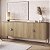 Balcão Buffet Luna Orgânico 180x75cm 4 Portas e Pés em Metal - Imagem 1