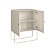 Balcão Buffet Aura Orgânico 90x111cm com 2 Portas e Pés em Metal - Imagem 16