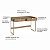 Escrivaninha Home Office Luna Orgânica 125x80cm 2 Gavetas Pés em Metal - Imagem 13