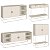 Conjunto Sala Estar Buffet Bar Aparador Rack Orgânico Aura Pés Metal - Imagem 16