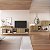 Conjunto Sala Estar Buffet Bar Aparador Rack Orgânico com Pés em Metal - Imagem 8