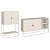Conjunto Sala de Estar Buffet Bar Aura Estilo Orgânico c/ Pés Metal - Imagem 16