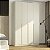 Guarda Roupa Bend em MDF 190x240cm 4 portas 3 Gavetas Laterais Curvas - Imagem 5