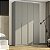 Guarda Roupa Bend em MDF 190x240cm 4 portas 3 Gavetas Laterais Curvas - Imagem 1