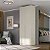 Guarda Roupa Modular Bend em MDF 87,5x240cm 2 Portas 3 Gavetas - Imagem 1