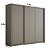 Roupeiro Bend em MDF 276cm 3 Portas 6 Gavetas com Lateral Curva - Imagem 8