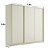 Roupeiro Bend em MDF 276cm 3 Portas 6 Gavetas com Lateral Curva - Imagem 4
