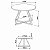 Mesa de Jantar Redonda para 4 lugares 110cm Pés com Estrutura Metálica - Imagem 8