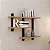 Nicho 3 Prateleiras Suspensas Industrial 100% MDF - Imagem 1