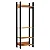 Estante Closet Industrial 220cm com Cabideiro e 4 Prateleiras - Imagem 2