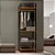 Estante Closet Industrial 220cm com Cabideiro e 4 Prateleiras - Imagem 1