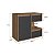 Gabinete Suspenso Banheiro Paula 80cm 2 Gavetas com Porta e Nicho - Imagem 10