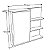 Armário Espelheira para Banheiro Paula 70cm 1 Porta e 2 Prateleiras - Imagem 8