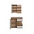 Conjunto Banheiro Suspenso Paula Gabinete 80cm com Espelheira - Imagem 3
