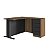 Mesa Escrivaninha em L para Escritório Home Office com 4 Gavetas - Imagem 3