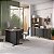 Conjunto Escritorio Home Office Mesa L Armário Alto Nichos e Balcão - Imagem 1