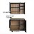 Conjunto Gabinete Suspenso Cecília 80cm Portas Nicho com Espelheira - Imagem 10