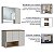 Conjunto Gabinete Suspenso Cecília 80cm 3 Portas Nicho com Espelheira - Imagem 12