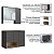 Conjunto Gabinete Suspenso Cecília 80cm 3 Portas Nicho com Espelheira - Imagem 4