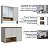 Conjunto Gabinete Suspenso Cecília 80cm 3 Portas Nicho com Espelheira - Imagem 13