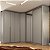 Roupeiro Aurora em MDF 504cm 6 Portas Lateral Curva e Espelho Direita - Imagem 5
