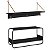 Conjunto Sapateira e Prateleira Suspensa Aura 90cm Estrutura em Metal - Imagem 8