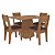 Conjunto Sala de Jantar com Mesa e 4 Cadeiras Freijó 100% MDF - Imagem 8