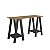 Mesa Escrivaninha Cavalete 120cm com 2 Prateleiras Moderna - Imagem 7