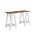 Mesa Escrivaninha Cavalete 120cm com 2 Prateleiras Moderna - Imagem 3