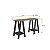 Mesa Escrivaninha Cavalete 120cm com 2 Prateleiras Moderna - Imagem 8