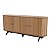 Buffet Aparador Curvo 100% MDF 180cm 4 Portas Freijó e Preto Fosco - Imagem 4