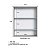 Armário Espelheira para Banheiro 60cm 2 Portas e Iluminação Led - Imagem 14