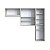 Conjunto Área de Serviço Assis com Varal 177,8cm 9 Prateleiras 4 Portas - Imagem 4