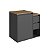 Gabinete Suspenso para Banheiro Bahamas 60cm 1 Porta 2 Gavetas - Imagem 3