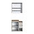 Conjunto Banheiro Gabinete Suspenso e Espelheira Bologna 60cm 3 Portas - Imagem 12