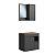 Conjunto Banheiro Gabinete Suspenso e Espelheira Bahamas 60cm 2 Portas - Imagem 3