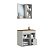 Conjunto Banheiro Gabinete Suspenso e Espelheira Bahamas 60cm 2 Portas - Imagem 11
