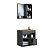 Conjunto Banheiro Gabinete Suspenso e Espelheira Bahamas 60cm 2 Portas - Imagem 4