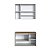 Conjunto Banheiro Gabinete Suspenso Espelheira 80cm Barcelona 3 Portas - Imagem 12