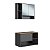 Conjunto Banheiro Gabinete Suspenso Espelheira 80cm Barcelona 3 Portas - Imagem 3