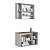 Conjunto Banheiro Gabinete Suspenso Espelheira 80cm Barcelona 3 Portas - Imagem 11